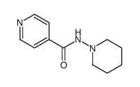 N-piperidin-1-ylpyridine-4-carboxamide结构式