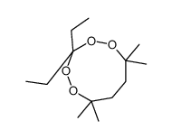 3,3-diethyl-6,6,9,9-tetramethyl-1,2,4,5-tetraoxonane结构式