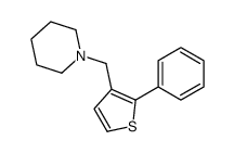 1-[(2-phenylthiophen-3-yl)methyl]piperidine Structure