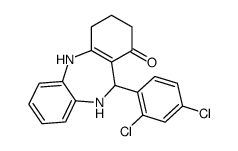 6-(2,4-dichlorophenyl)-5,6,8,9,10,11-hexahydrobenzo[b][1,4]benzodiazepin-7-one结构式