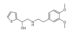 α-{[(3,4-Dimethoxyphenethyl)amino]methyl}-2-thiophenemethanol Structure