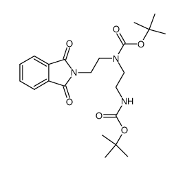 (2-tert-BOCamino-ethyl)-[2-(1,3-dioxo-1,3-dihydro-isoindol-2-yl)-ethyl]-carbamic acid tert-butyl ester Structure