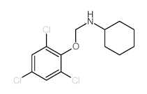 N-[(2,4,6-trichlorophenoxy)methyl]cyclohexanamine结构式