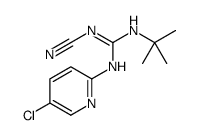 1-tert-Butyl-3-(5-chloro-2-pyridyl)-2-cyanoguanidine Structure