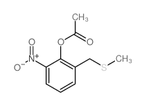 [2-(methylsulfanylmethyl)-6-nitro-phenyl] acetate Structure