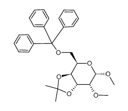 Methyl 3,4-O-Isopropylidene-2-O-methyl-6-O-trityl-α-D-galactopyranoside Structure