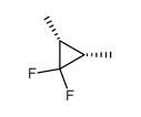 cis-2,3-dimethyl-1,1-difluorocyclopropane Structure