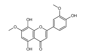 4',5,8-trihydroxy-3',7-dimethoxyflavone结构式