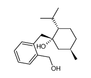 (1R,2S,5R)-2-isopropyl-5-methyl-1-[(2-hydroxymethylphenyl)methyl]cyclohexanol Structure