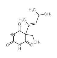 2,4,6(1H,3H,5H)-Pyrimidinetrione,5-(1,3-dimethyl-1-buten-1-yl)-5-ethyl-结构式