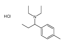 diethyl-[1-(4-methylphenyl)propyl]azanium,chloride Structure