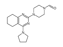 2-(4-Formylpiperazino)-4-pyrrolidino-5,6-tetramethylenepyrimidine Structure