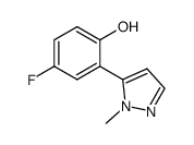 4-fluoro-2-(1-methyl-1H-pyrazol-5-yl)phenol Structure