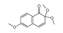 2,2,6-trimethoxynaphthalen-1(2H)-one结构式