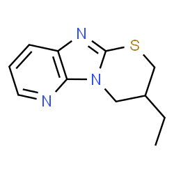 2H-Pyrido[3,2:4,5]imidazo[2,1-b][1,3]thiazine,3-ethyl-3,4-dihydro-(9CI)结构式