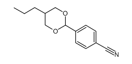 trans-2-(4-Cyanophenyl)-5-n-propyl-1,3-dioxane Structure