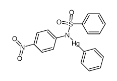 PhHgN(SO2Ph)C6H4-4-NO2结构式