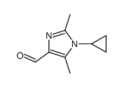 1-cyclopropyl-2,5-dimethylimidazole-4-carbaldehyde Structure