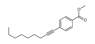 methyl 4-non-1-ynylbenzoate Structure