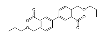 2-nitro-4-[3-nitro-4-(propoxymethyl)phenyl]-1-(propoxymethyl)benzene结构式