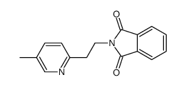 2-[2-(5-methylpyridin-2-yl)ethyl]isoindole-1,3-dione Structure