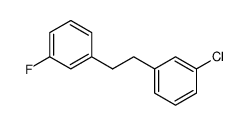 1-chloro-3-(3-fluorophenethyl)benzene结构式