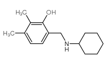 (cyclohexylaminomethyl)xylenol structure