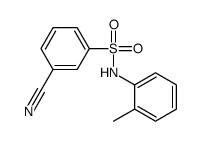 3-cyano-N-(2-methylphenyl)benzenesulfonamide Structure