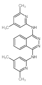 N,N-bis(4,6-dimethylpyridin-2-yl)phthalazine-1,4-diimine结构式