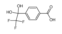 4-(2,2,2-trifluoro-1,1-dihydroxyethyl)benzoic acid结构式