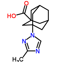 3-(3-Methyl-1H-1,2,4-triazol-1-yl)-1-adamantanecarboxylic acid Structure