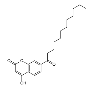 7-dodecanoyl-4-hydroxychromen-2-one Structure