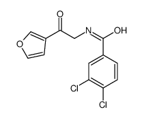 3,4-dichloro-N-[2-(furan-3-yl)-2-oxoethyl]benzamide Structure