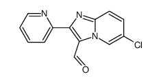 6-chloro-2-pyridin-2-ylimidazo[1,2-a]pyridine-3-carbaldehyde Structure