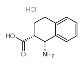 (1R,2R)-1-amino-1,2,3,4-tetrahydronaphthalene-2-carboxylic acid hydrochloride structure