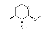 alpha-L-threo-Pentopyranoside, methyl 2-amino-2,3,4-trideoxy-3-fluoro- (9CI) structure