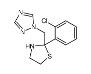 2-(2-chlorophenyl)-2-(1,2,4-triazol-1-ylmethyl)-1,3-thiazolidine Structure