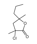 3-chloro-3,5-dimethyl-5-propyloxolan-2-one Structure