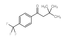 3,3-DIMETHYL-4'-TRIFLUOROMETHYLBUTYROPHENONE结构式