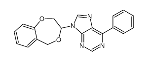 9-(3,5-dihydro-2H-1,4-benzodioxepin-3-yl)-6-phenylpurine Structure