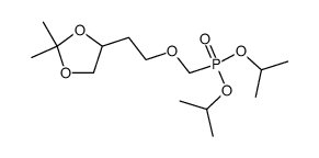 [2-(2,2-dimethyl[1,3]dioxolan-4-yl)ethoxymethyl]-phosphonic acid diisopropyl ester结构式