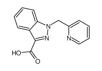 1-(pyridin-2-ylmethyl)indazole-3-carboxylic acid结构式