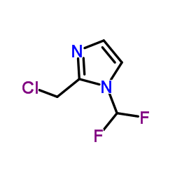 2-(Chloromethyl)-1-(difluoromethyl)-1H-imidazole Structure