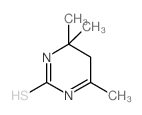 4,4,6-Trimethyl-4,5-dihydropyrimidine-2-thiol Structure