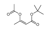 tert-butyl 3-acetyloxybut-2-enoate Structure