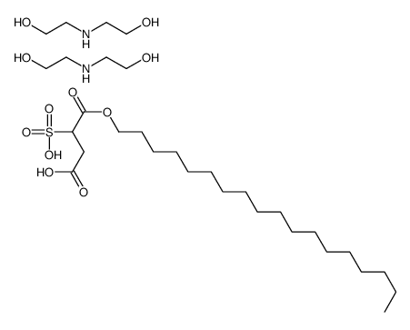 1-octadecyl hydrogen 2-sulphosuccinate, compound with 2,2'-iminobis[ethanol] (1:2) structure