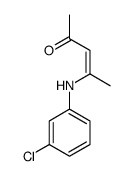 4-(3-chloroanilino)pent-3-en-2-one Structure