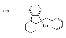 1,2-diphenyl-1-piperidin-2-ylethanol,hydrochloride结构式