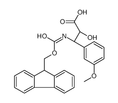 (2S,3S)-3-((((9H-FLUOREN-9-YL)METHOXY)CARBONYL)AMINO)-2-HYDROXY-3-(3-METHOXYPHENYL)PROPANOIC ACID Structure