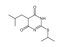 5-isobutyl-2-isopropylmercapto-1H-pyrimidine-4,6-dione结构式